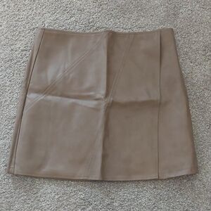 She + Sky Tan Mini Skirt